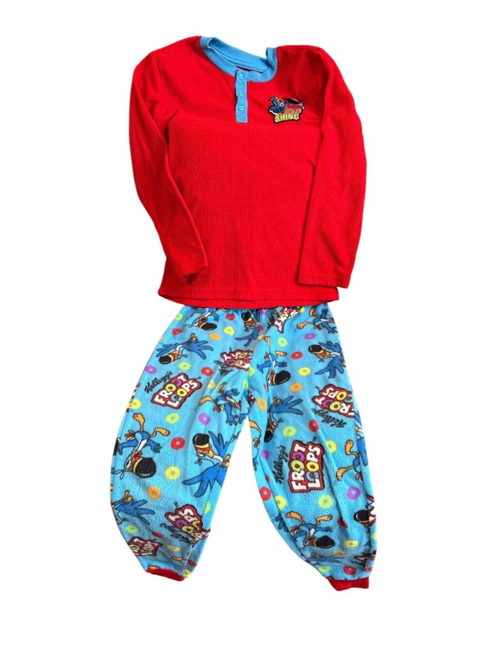 Kelloggs Froot Loops Kids Pajama Set Flame Resistant Long Sleeve S (6/7)
